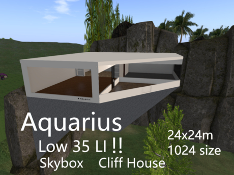 Second Life Marketplace - Aquarius skybox or cliff house
